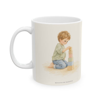 Que mis labios edifiquen | Taza cristiana para regalar | Efesios 4:29 — 11 oz · Cara ilustrada