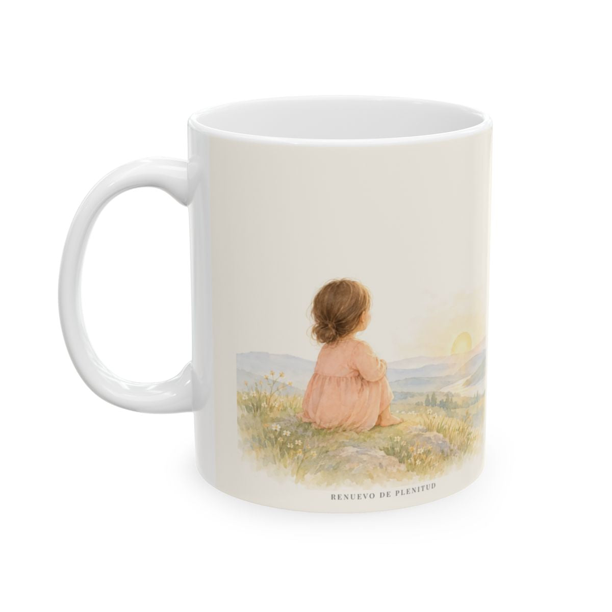 Este es el día que hizo Jehová | Taza cristiana con frase devocional | Salmo 118:24 — 11 oz · Cara ilustrada