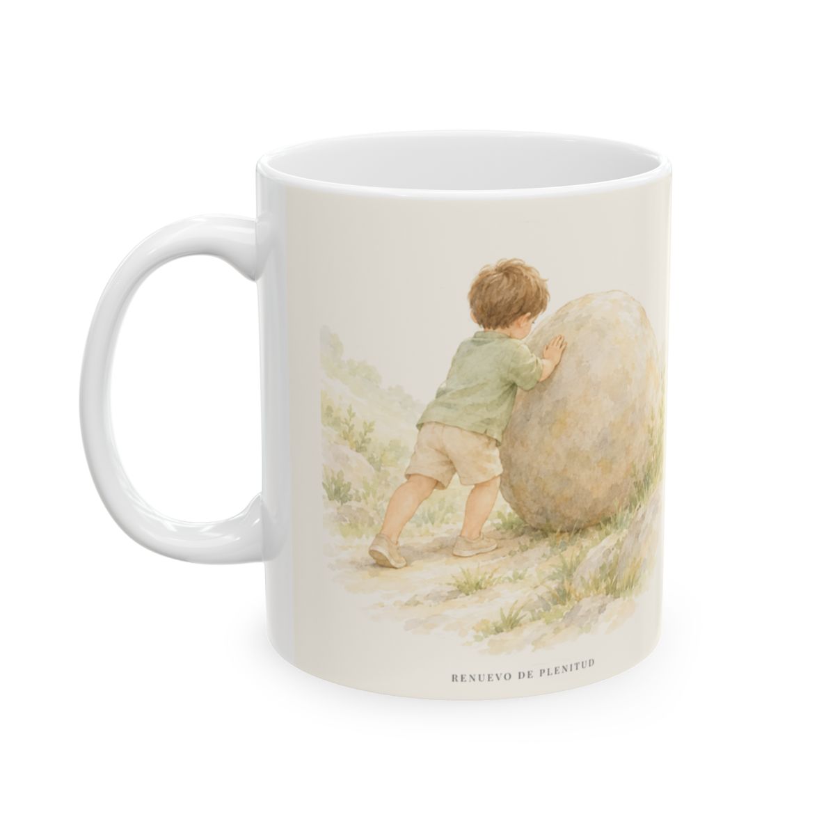 Cristo es la fuerza que me sostiene | Taza cristiana para regalar | Filipenses 4:13 — 11 oz · Cara ilustrada