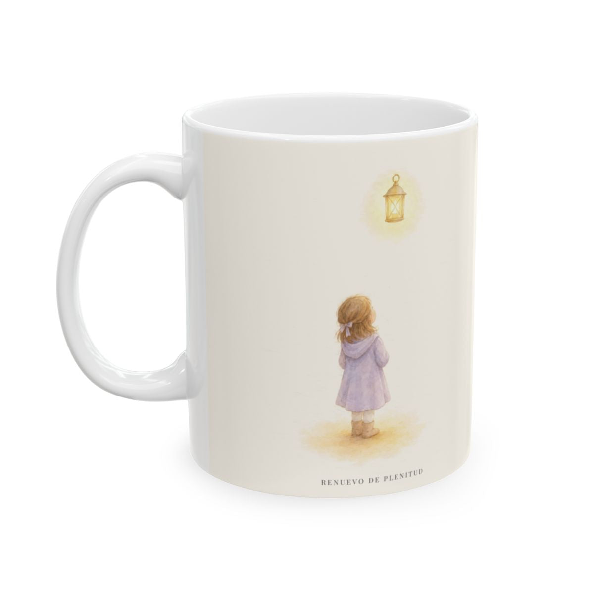El Señor guarda mi entrada y mi salida | Taza cristiana en dos tamaños | Salmo 121:1-2 — 11 oz · Cara ilustrada