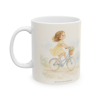 La fe es la certeza de lo que no vemos | Taza cristiana para regalar | Hebreos 11:1 — 11 oz · Cara ilustrada