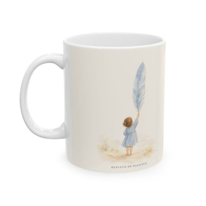 Todo lo puedo en Cristo que me fortalece | Taza bíblica para café | Filipenses 4:13 — 11 oz · Cara ilustrada