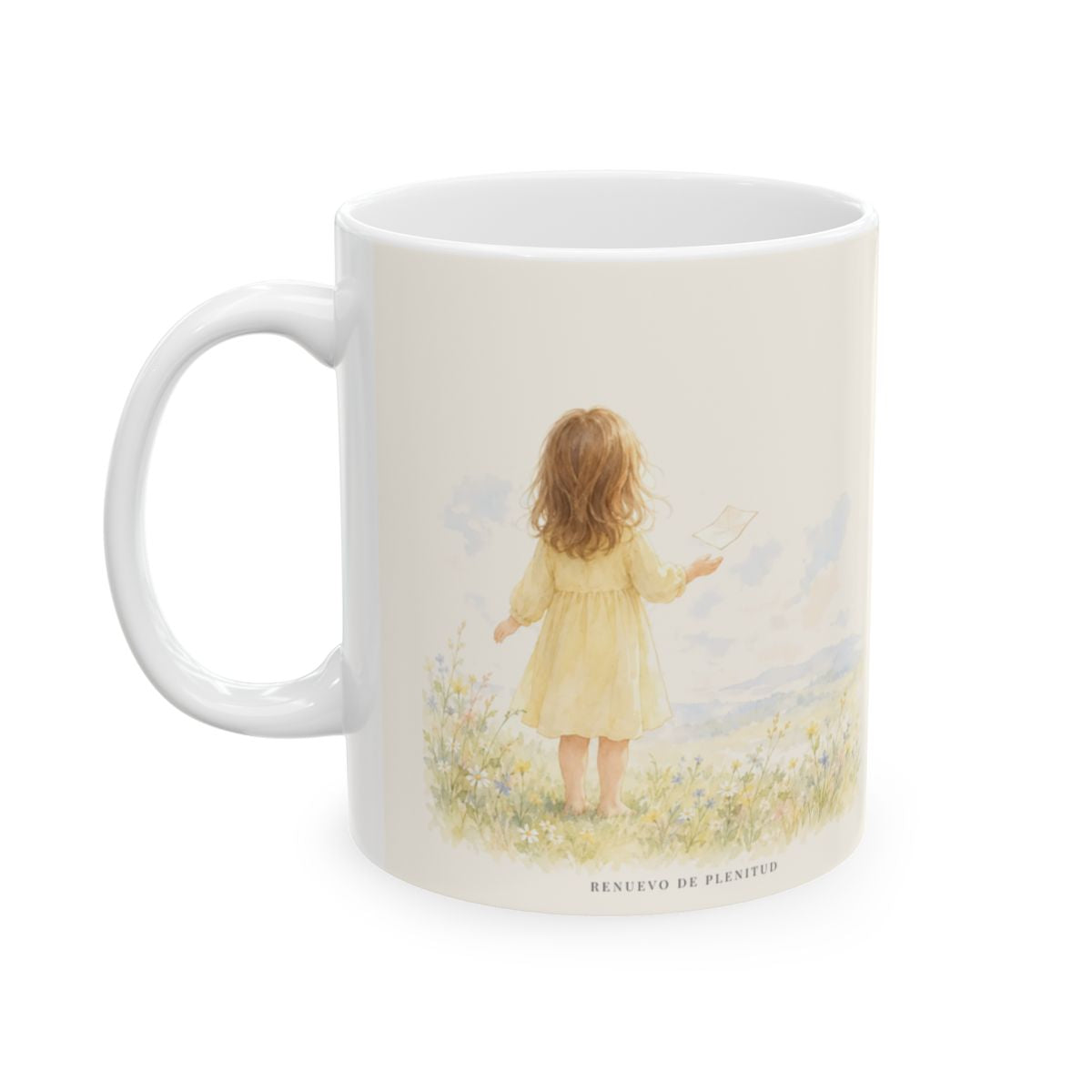 Confío en el Padre que todo lo sabe | Taza devocional ilustrada | Lucas 22:42 — 11 oz · Cara ilustrada