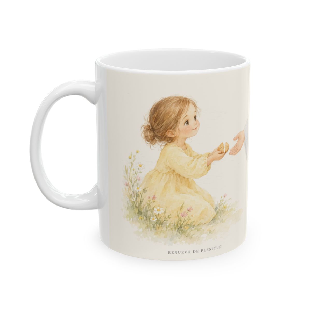 Sed benignos unos con otros | Taza cristiana con frase devocional | Efesios 4:32 — 11 oz · Cara ilustrada