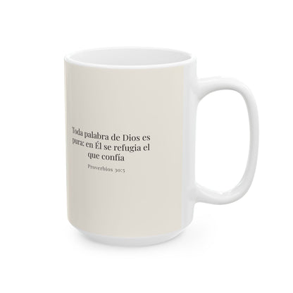 Toda palabra de Dios es limpia | Taza devocional de fe | Proverbios 30:5