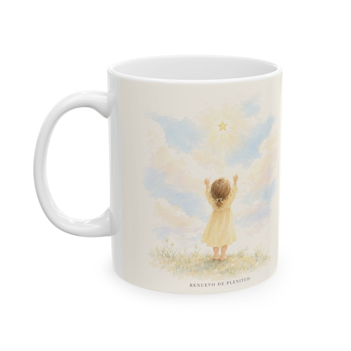 Gloria a Dios en las alturas | Taza devocional ilustrada | Lucas 2:13-14
