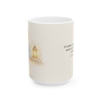 El Señor acalla tus temores con su amor | Taza devocional de fe | Sofonías 3:17