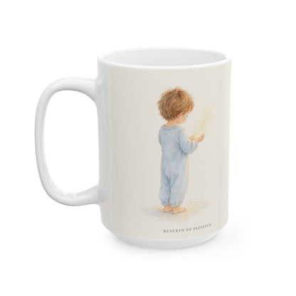 Quien no ama no conoce a Dios, porque Dios es amor | Taza bíblica de cerámica | 1 Juan 4:8
