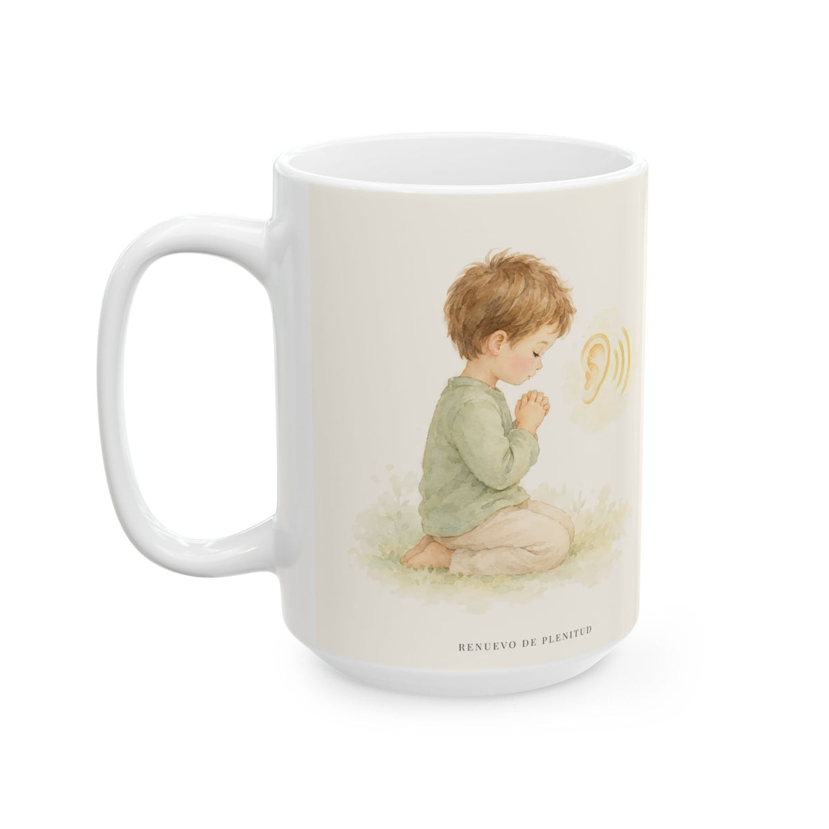 Él escucha nuestra oración | Taza cristiana para regalar | Mateo 18:20