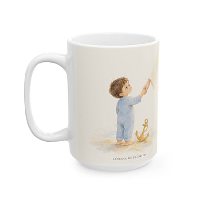 Vivimos confiados en el Señor | Taza con arte cristiano | 2 Corintios 5:7
