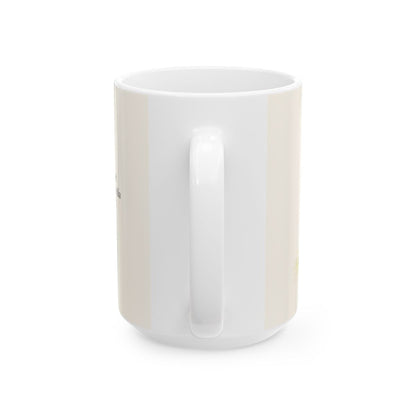 Por la misericordia de Jehová no fuimos consumidos | Taza cristiana con frase devocional | Lamentaciones 3:22-23 — 15 oz · Vista posterior