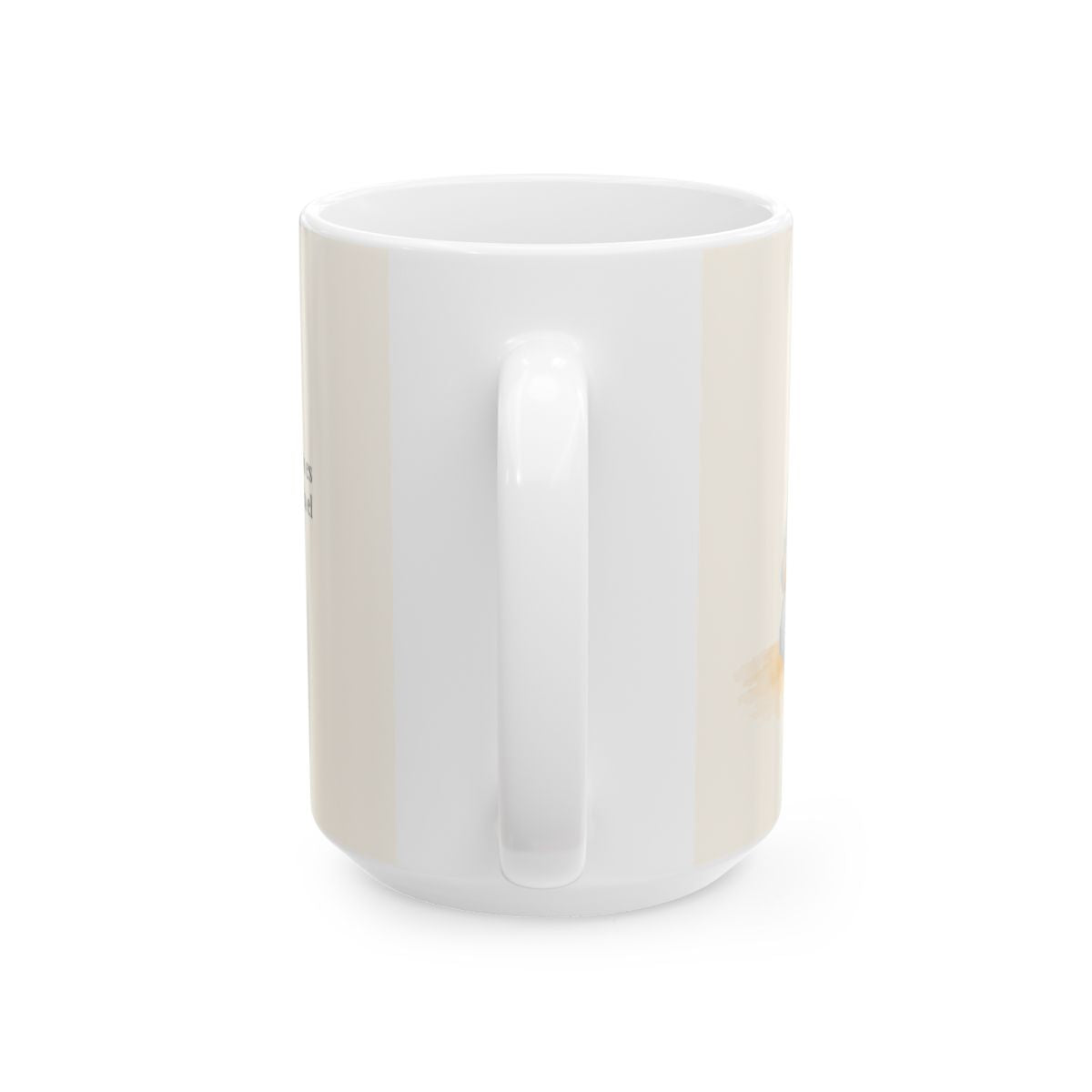 Toda palabra de Dios es limpia | Taza devocional de fe | Proverbios 30:5 — 15 oz · Vista posterior