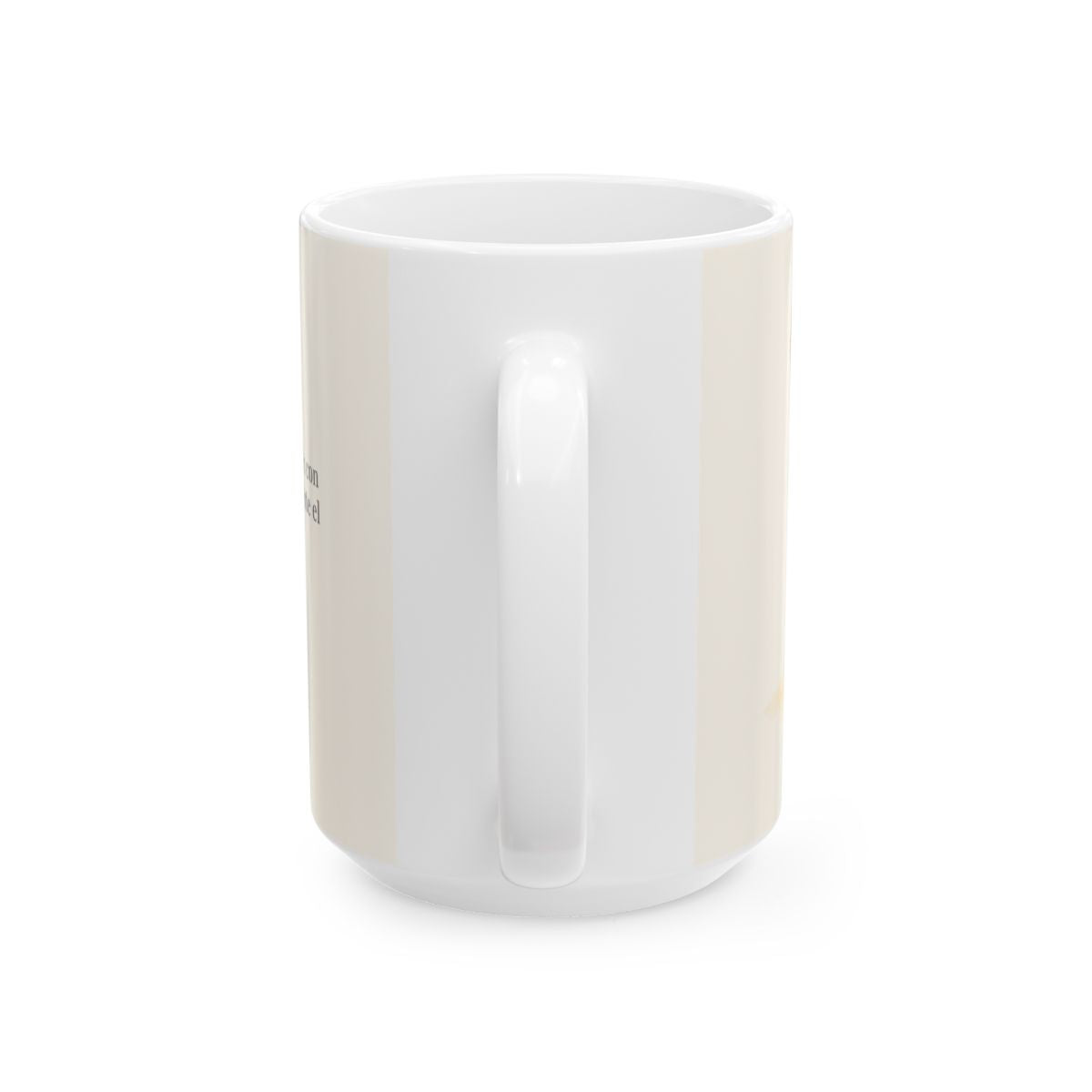 Jehová es mi escudo | Taza cristiana para regalar | Proverbios 30:5 — 15 oz · Vista posterior