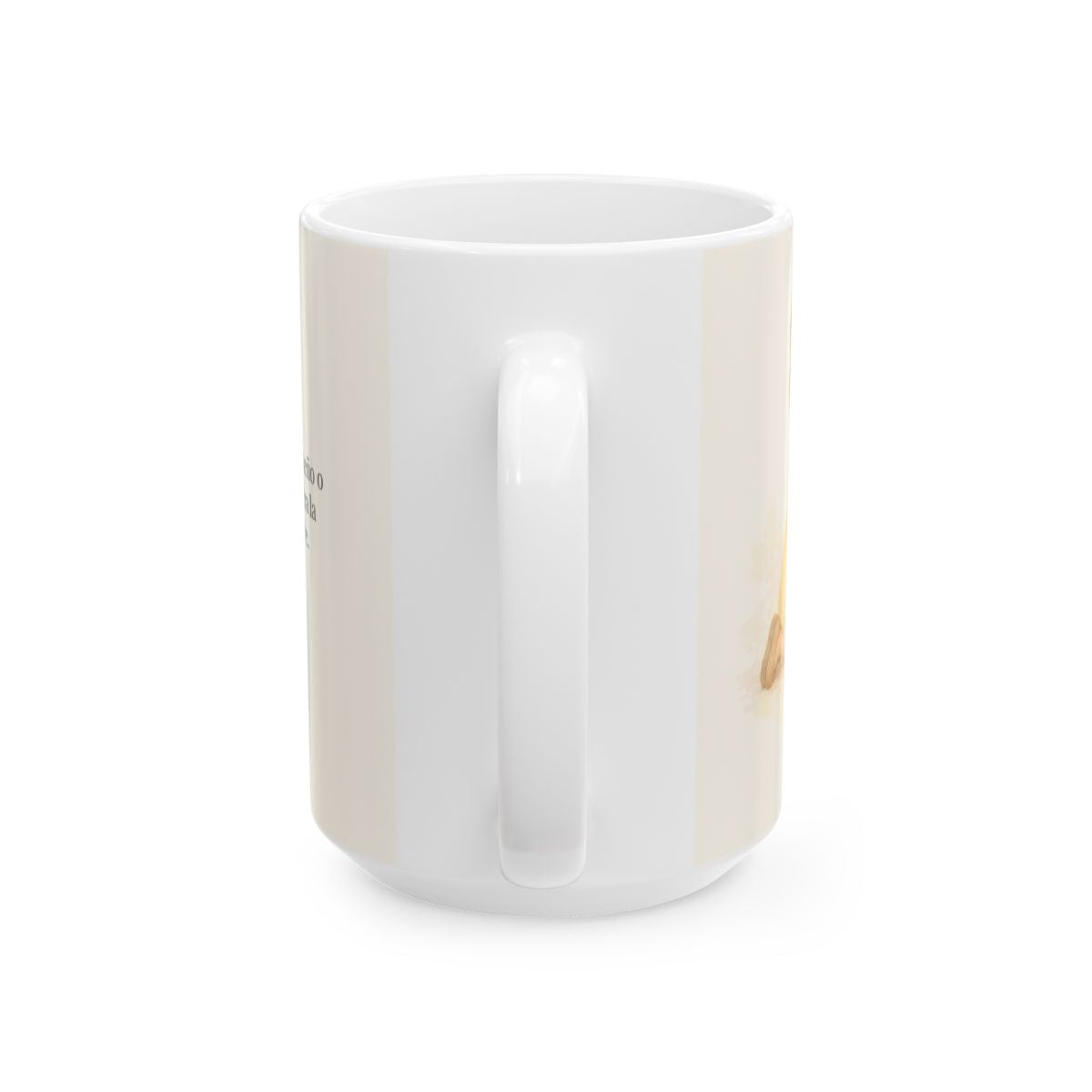 Para la gloria de Dios Padre | Taza devocional de fe | Filipenses 2:11 — 15 oz · Vista posterior