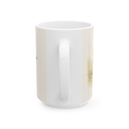 La paz de Dios guardará mi corazón | Taza devocional de fe | Filipenses 4:7 — 15 oz · Vista posterior