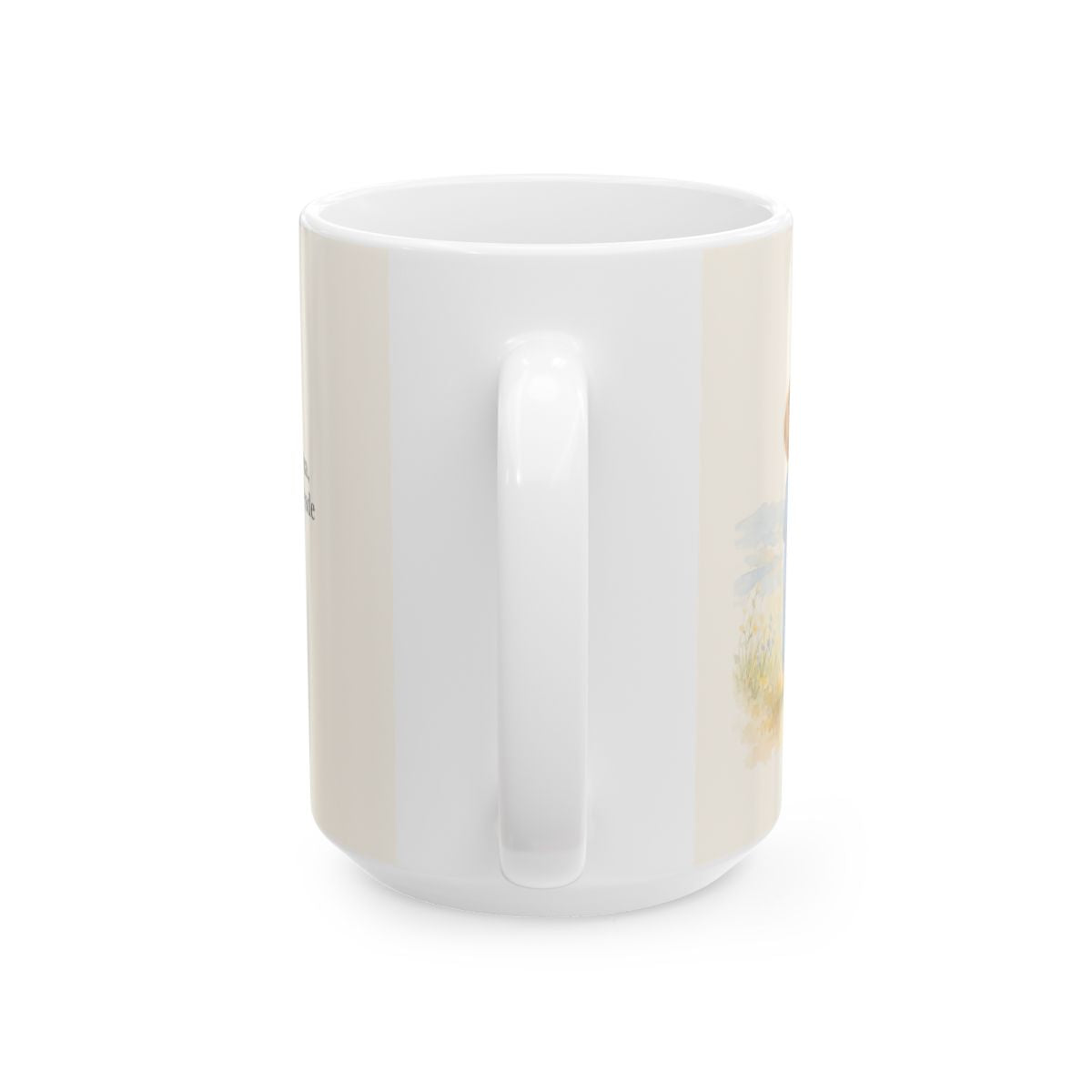 Tú eres mi esperanza, Señor | Taza de inspiración bíblica | Salmo 71:5 — 15 oz · Vista posterior