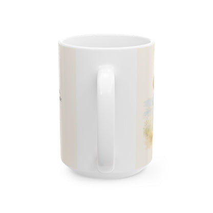 Tú eres mi esperanza, Señor | Taza de inspiración bíblica | Salmo 71:5 — 15 oz · Vista posterior