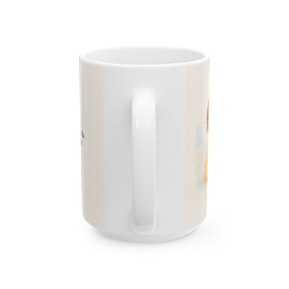 En este día me regocijaré en el Señor | Taza con arte cristiano | Salmo 118:24 — 15 oz · Vista posterior