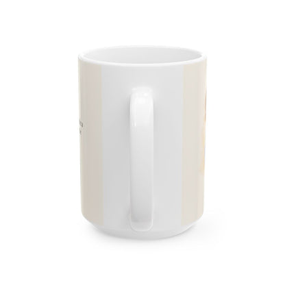 Dios responde a los que le llaman de verdad | Taza con arte cristiano | Salmo 145:18 — 15 oz · Vista posterior