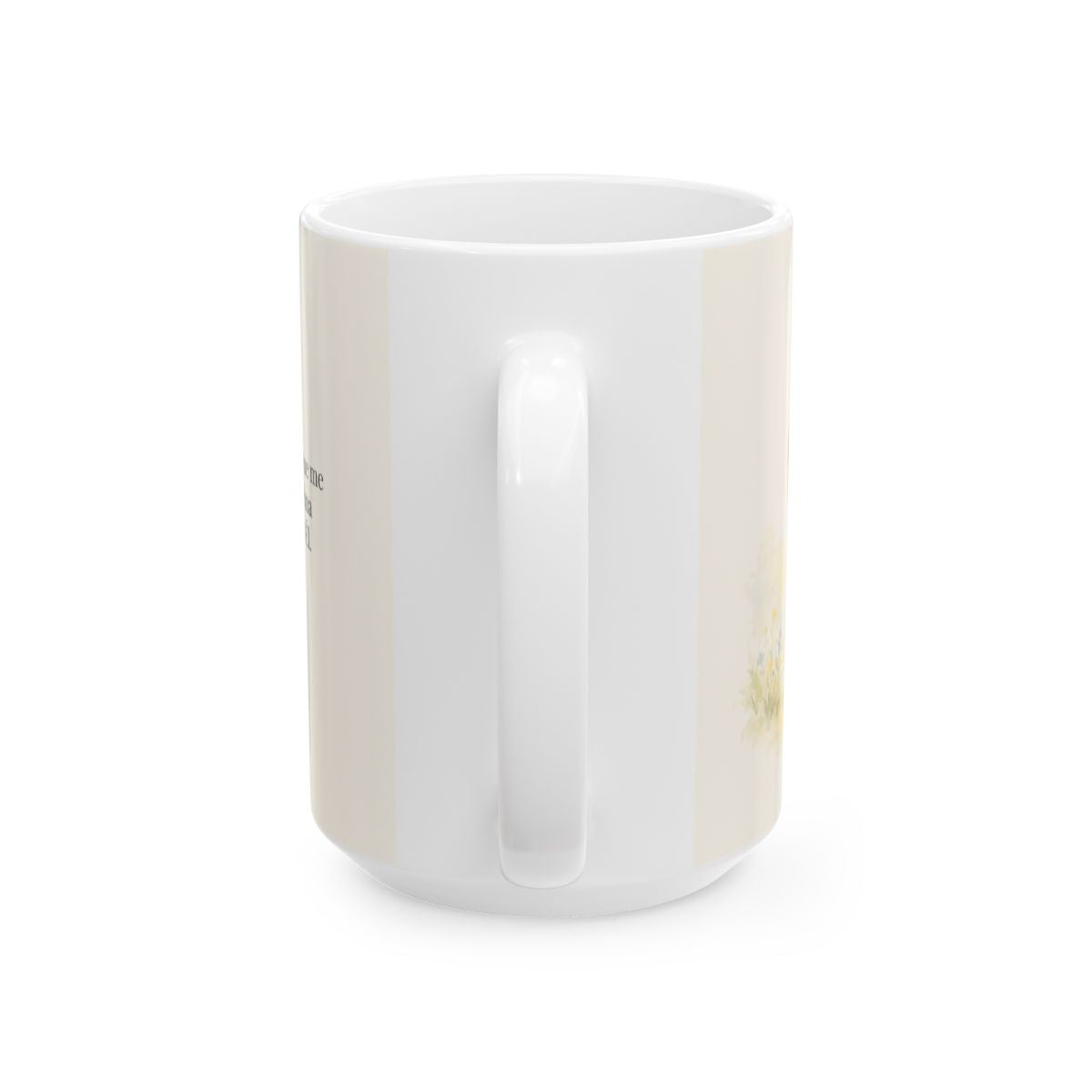 Cantaré a Jehová porque me ha hecho bien | Taza cristiana para regalar | Salmo 13:5-6 — 15 oz · Vista posterior