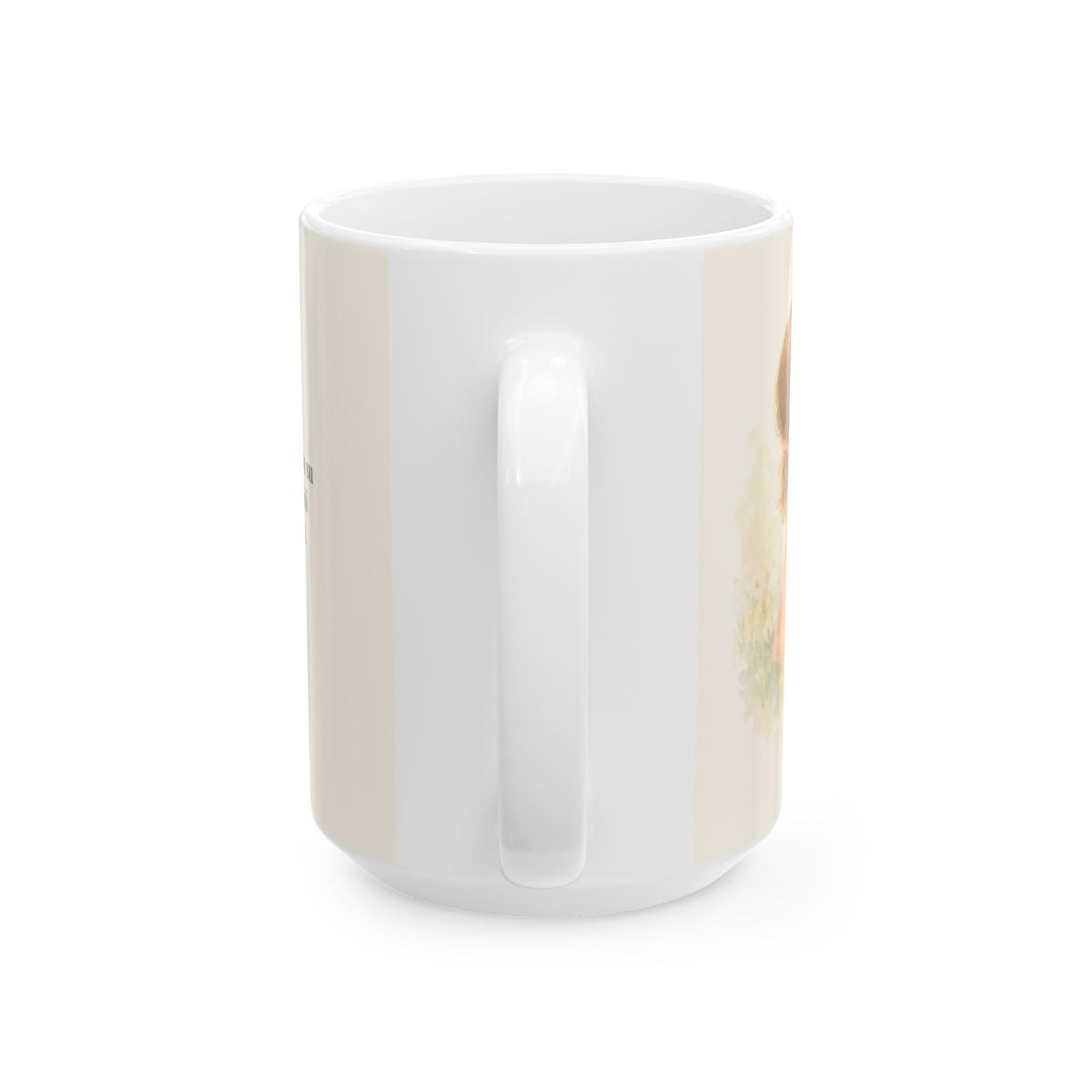 El Señor se deleita en su pueblo | Taza de inspiración bíblica | Salmo 149:3 — 15 oz · Vista posterior