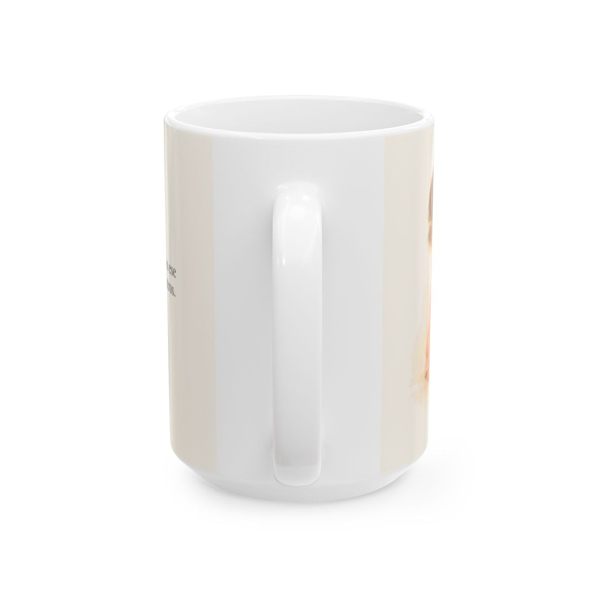 Dios me consuela para que yo consuele a otros | Taza cristiana para regalar | 2 Corintios 1:3-4 — 15 oz · Vista posterior