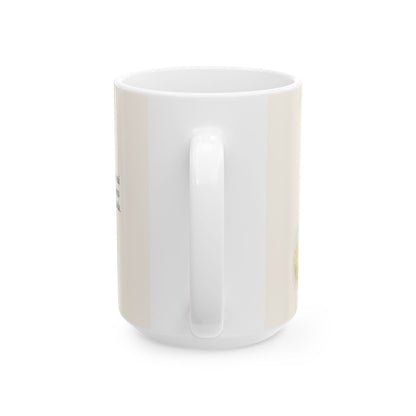 Dios es quien levanta mi cabeza | Taza cristiana con frase devocional | Salmo 3:3 — 15 oz · Vista posterior