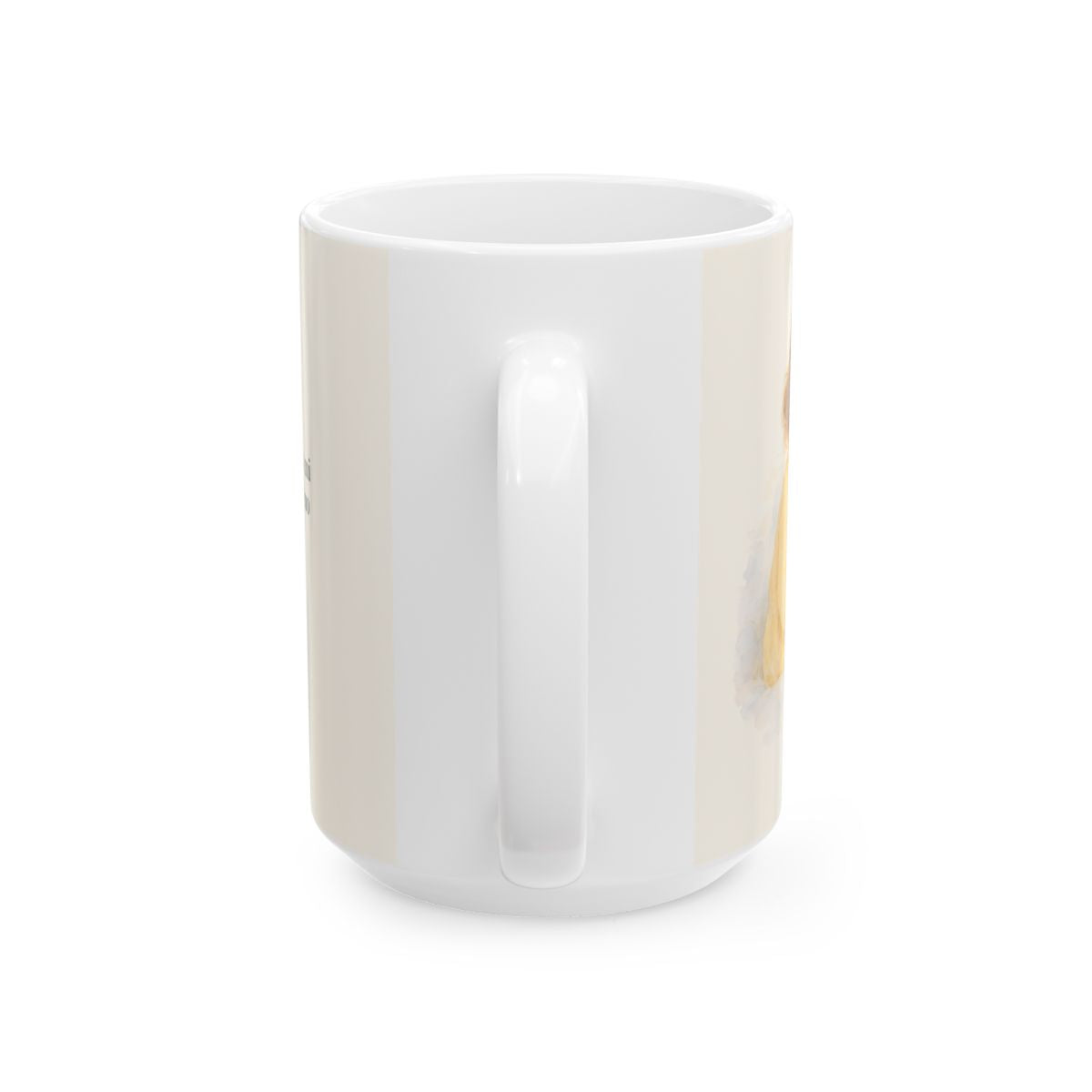 Tu palabra alumbra mi camino | Taza de inspiración bíblica | Salmo 119:105 — 15 oz · Vista posterior