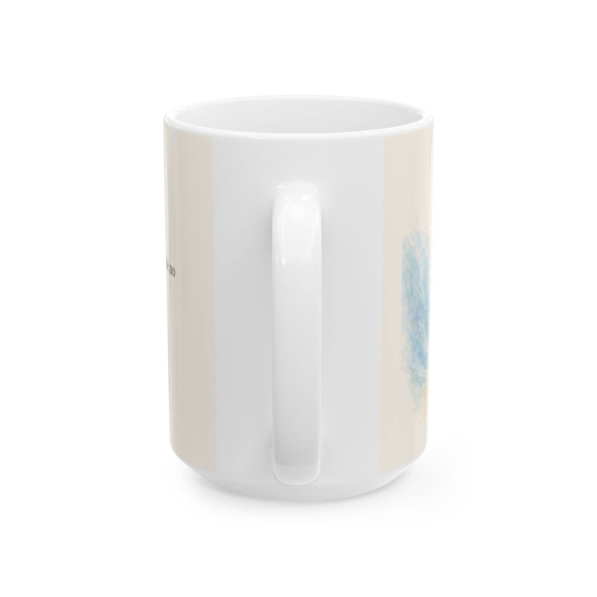 Dios abre camino donde no lo hay | Taza cristiana en dos tamaños | Éxodo 14:13 — 15 oz · Vista posterior