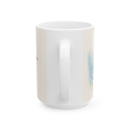 Dios abre camino donde no lo hay | Taza cristiana en dos tamaños | Éxodo 14:13 — 15 oz · Vista posterior