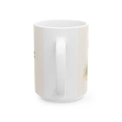 El Espíritu de Dios habita en ti | Taza con arte cristiano | 1 Corintios 3:16 — 15 oz · Vista posterior
