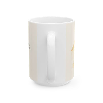 Tú eres mi fuerte refugio, oh Dios | Taza cristiana en dos tamaños | Salmo 71:5 — 15 oz · Vista posterior