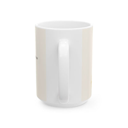 Todo lo puedo en Cristo que me fortalece | Taza bíblica para café | Filipenses 4:13 — 15 oz · Vista posterior