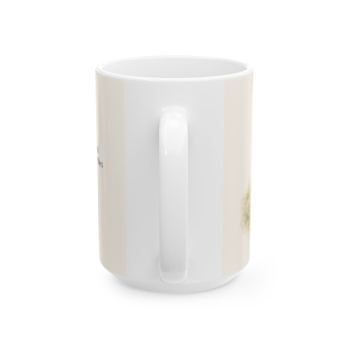 Señor, creo; ayuda mi incredulidad | Taza cristiana en dos tamaños | Marcos 9:24 — 15 oz · Vista posterior