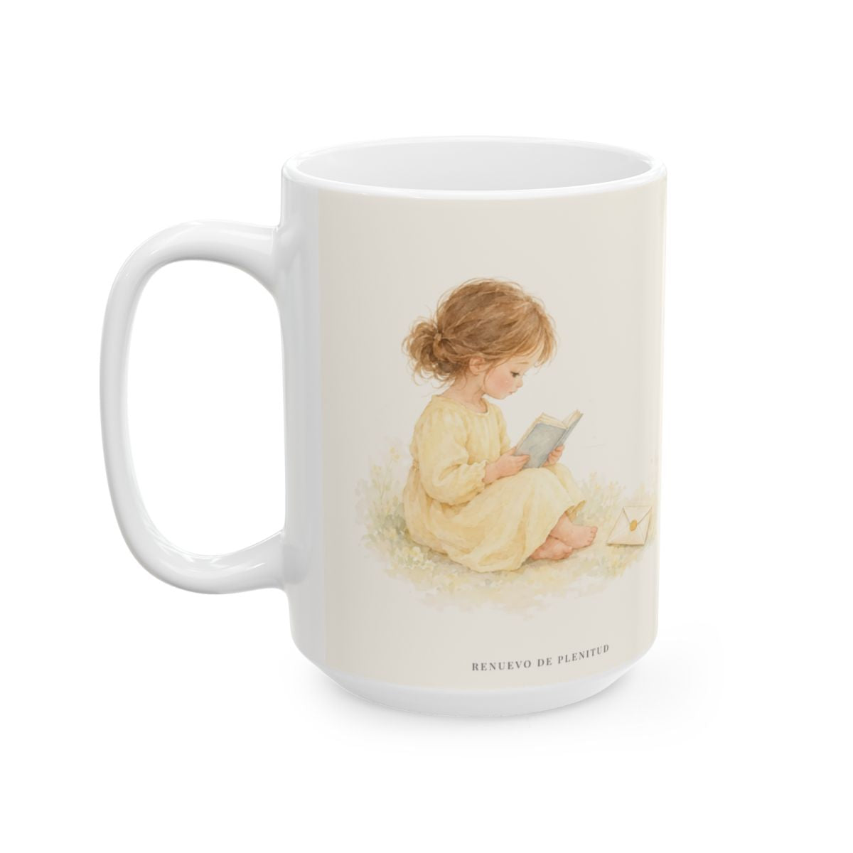Jehová es el Dios que mantiene su palabra | Taza cristiana con frase devocional | Malaquías 3:6 — 15 oz · Cara ilustrada