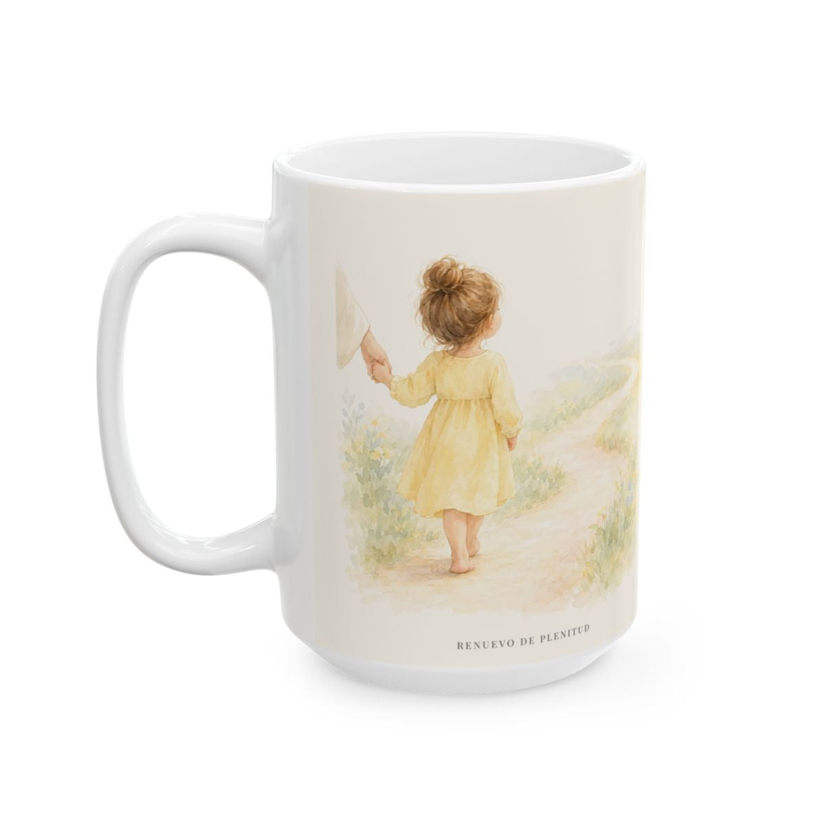 Confía en Dios cuando no entiendas el camino | Taza de fe para cada mañana | Isaías 55:8-9 — 15 oz · Cara ilustrada