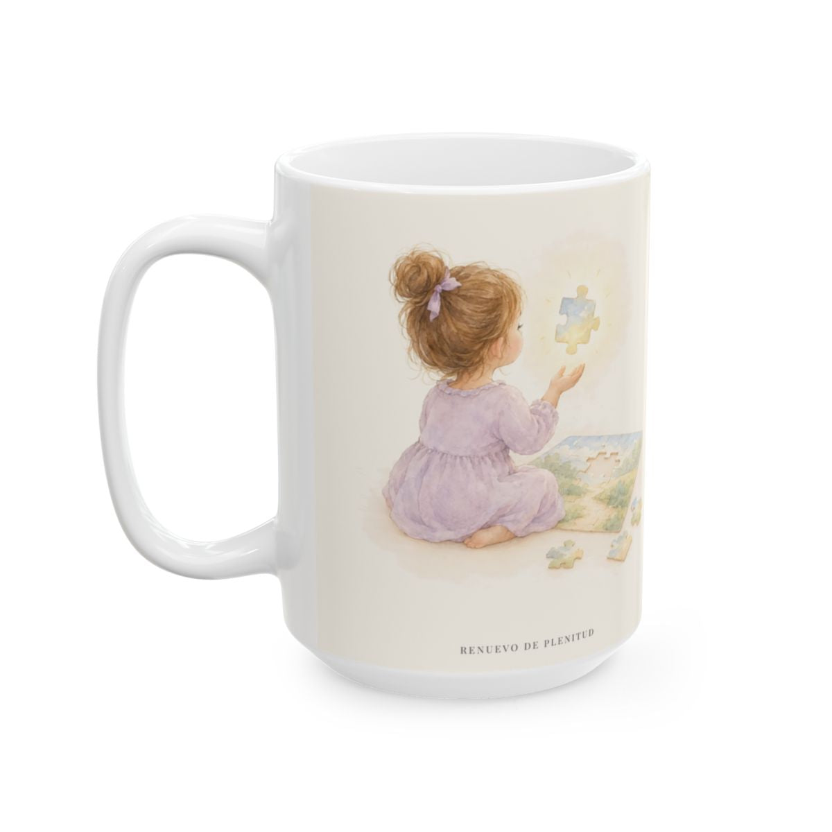 El Señor dirige mis pasos | Taza de inspiración bíblica | Proverbios 3:5-6 — 15 oz · Cara ilustrada