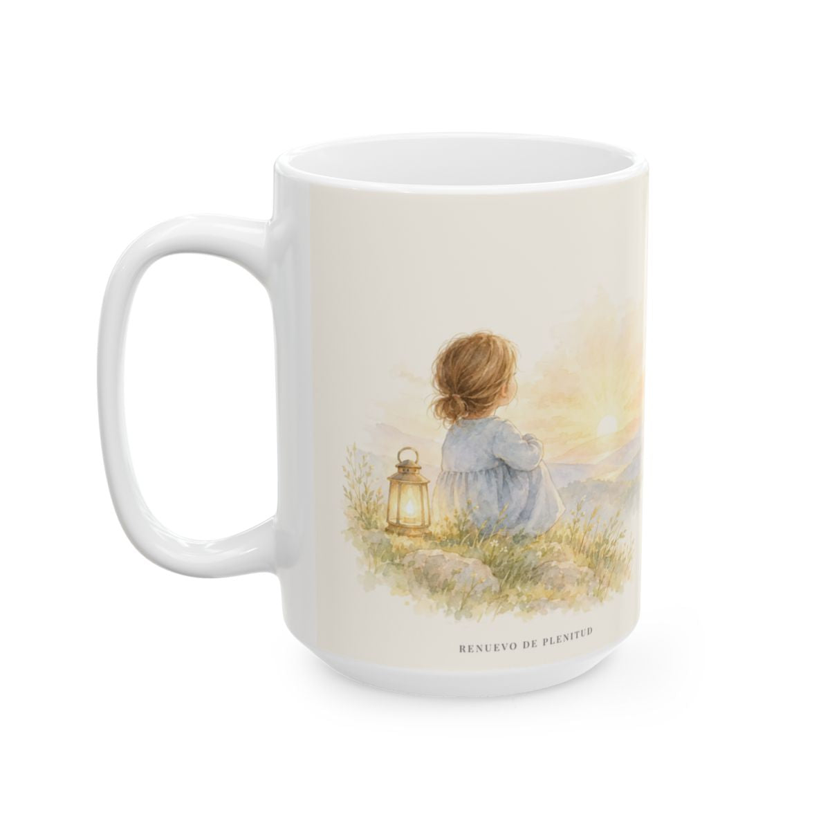 Aún he de alabar a mi Dios | Taza cristiana en dos tamaños | Salmo 42:5 — 15 oz · Cara ilustrada