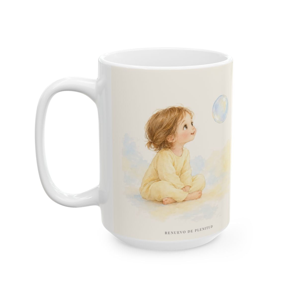 En este día me regocijaré en el Señor | Taza con arte cristiano | Salmo 118:24 — 15 oz · Cara ilustrada