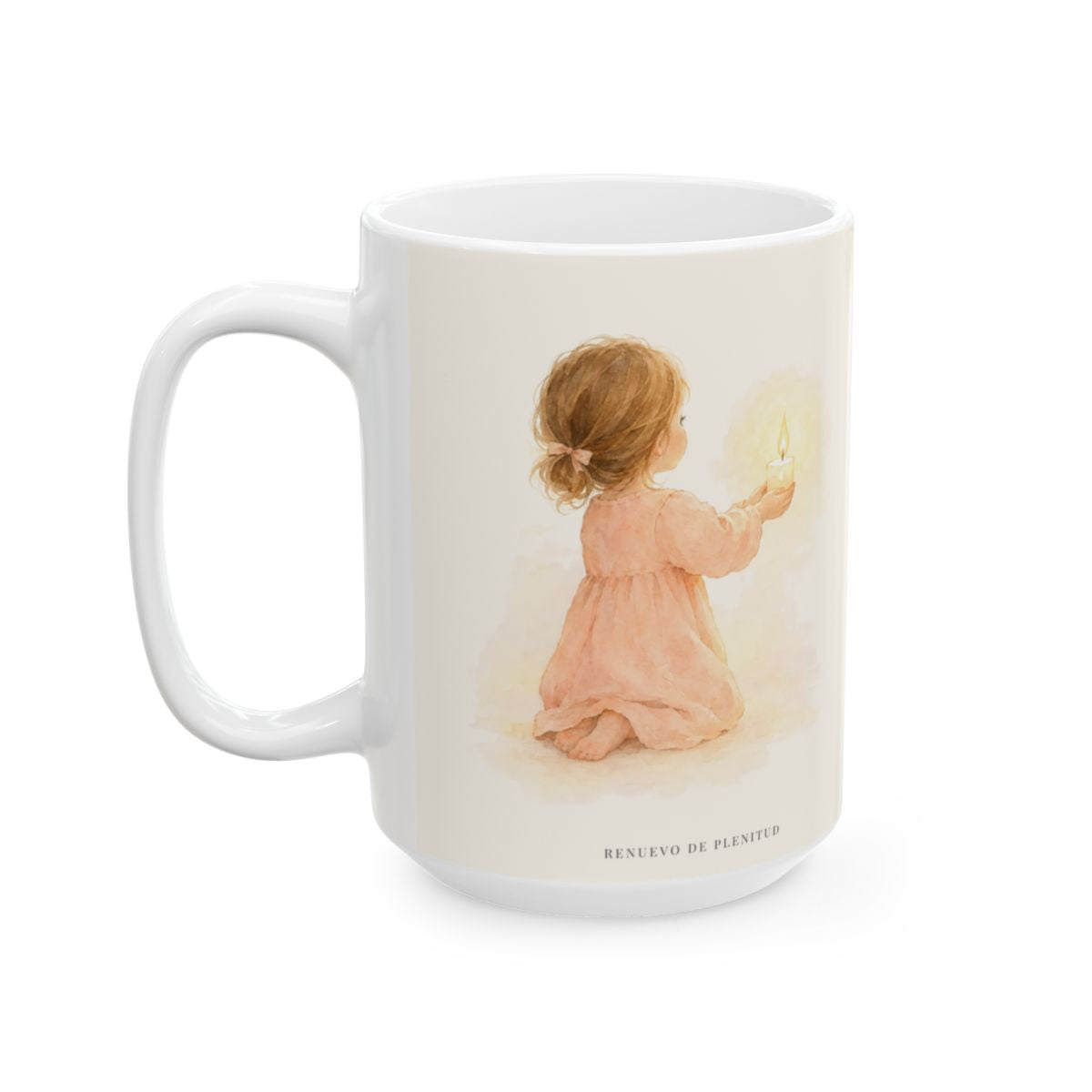 Dios me consuela para que yo consuele a otros | Taza cristiana para regalar | 2 Corintios 1:3-4 — 15 oz · Cara ilustrada