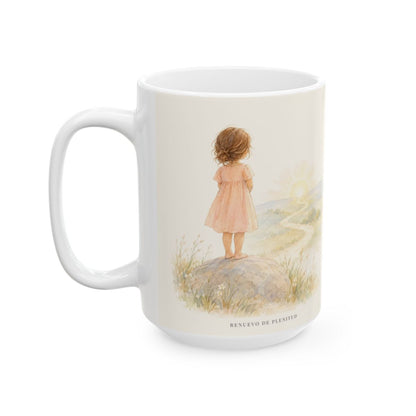 Dios no miente: sus promesas siempre se cumplen | Taza cristiana en dos tamaños | Números 23:19 — 15 oz · Cara ilustrada