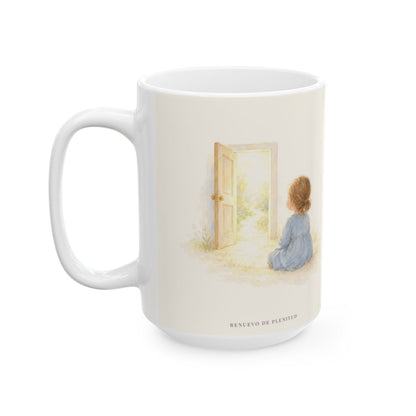 Quiero conocerte más, Señor | Taza cristiana para regalar | Filipenses 3:10 — 15 oz · Cara ilustrada