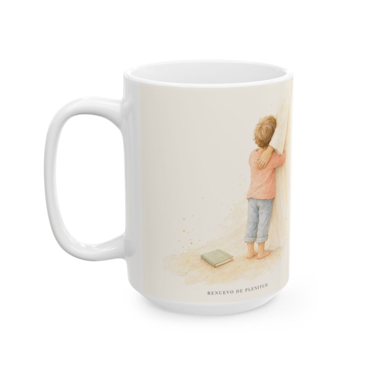 Dios no nos guarda rencor para siempre | Taza cristiana en dos tamaños | Salmo 103:9-10 — 15 oz · Cara ilustrada