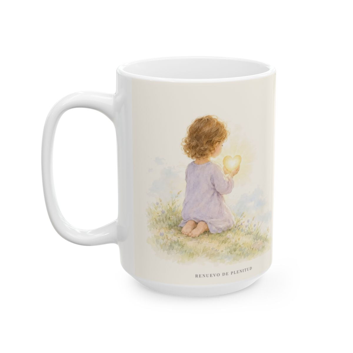 Dios amó tanto al mundo que entregó a su Hijo | Taza cristiana en dos tamaños | Juan 3:16 — 15 oz · Cara ilustrada