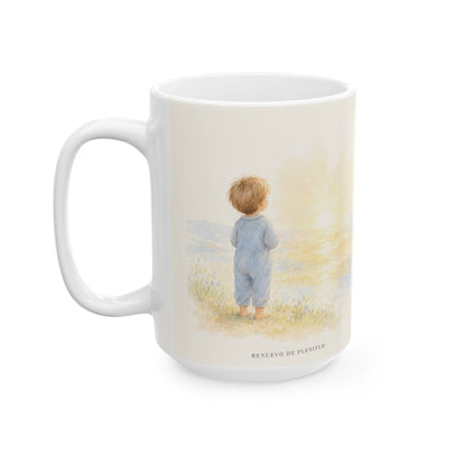Tú eres mi esperanza, Señor | Taza de inspiración bíblica | Salmo 71:5 — 15 oz · Cara ilustrada