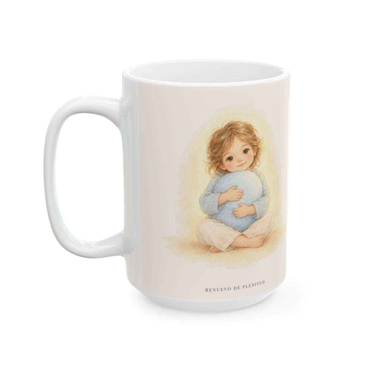En Dios encuentro mi refugio | Taza cristiana con frase devocional | Proverbios 30:5 — 15 oz · Cara ilustrada