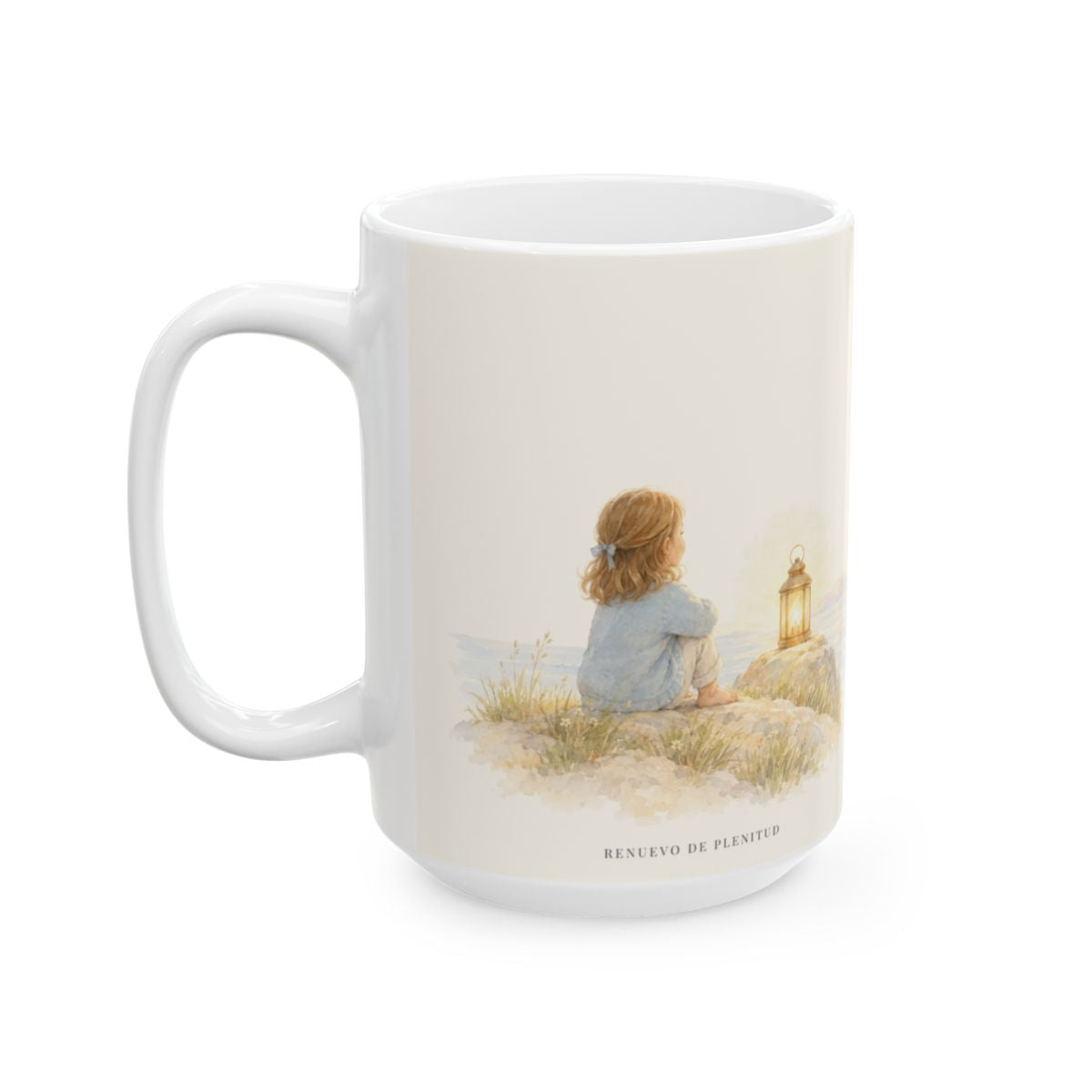 La voz de Jehová truena sobre las aguas | Taza cristiana para regalar | Salmo 29:3-4 — 15 oz · Cara ilustrada