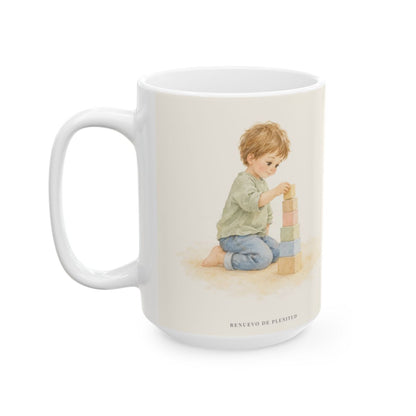 Que mis labios edifiquen | Taza cristiana para regalar | Efesios 4:29 — 15 oz · Cara ilustrada