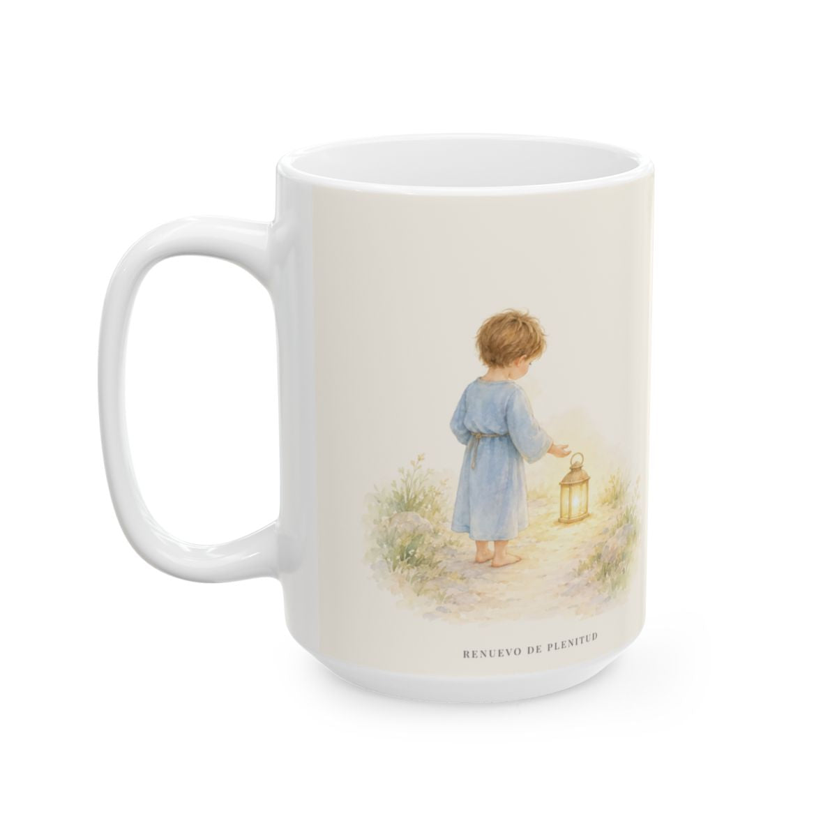 Señor, creo; ayuda mi incredulidad | Taza cristiana en dos tamaños | Marcos 9:24 — 15 oz · Cara ilustrada