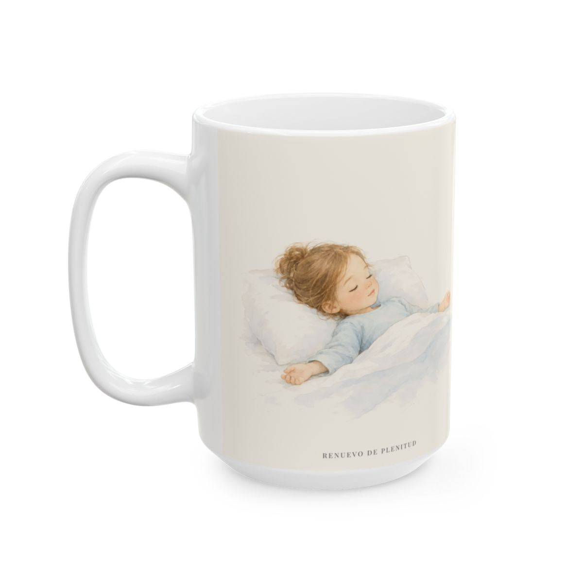 En Dios mi corazón descansa | Taza cristiana para regalar | Mateo 6:33 — 15 oz · Cara ilustrada